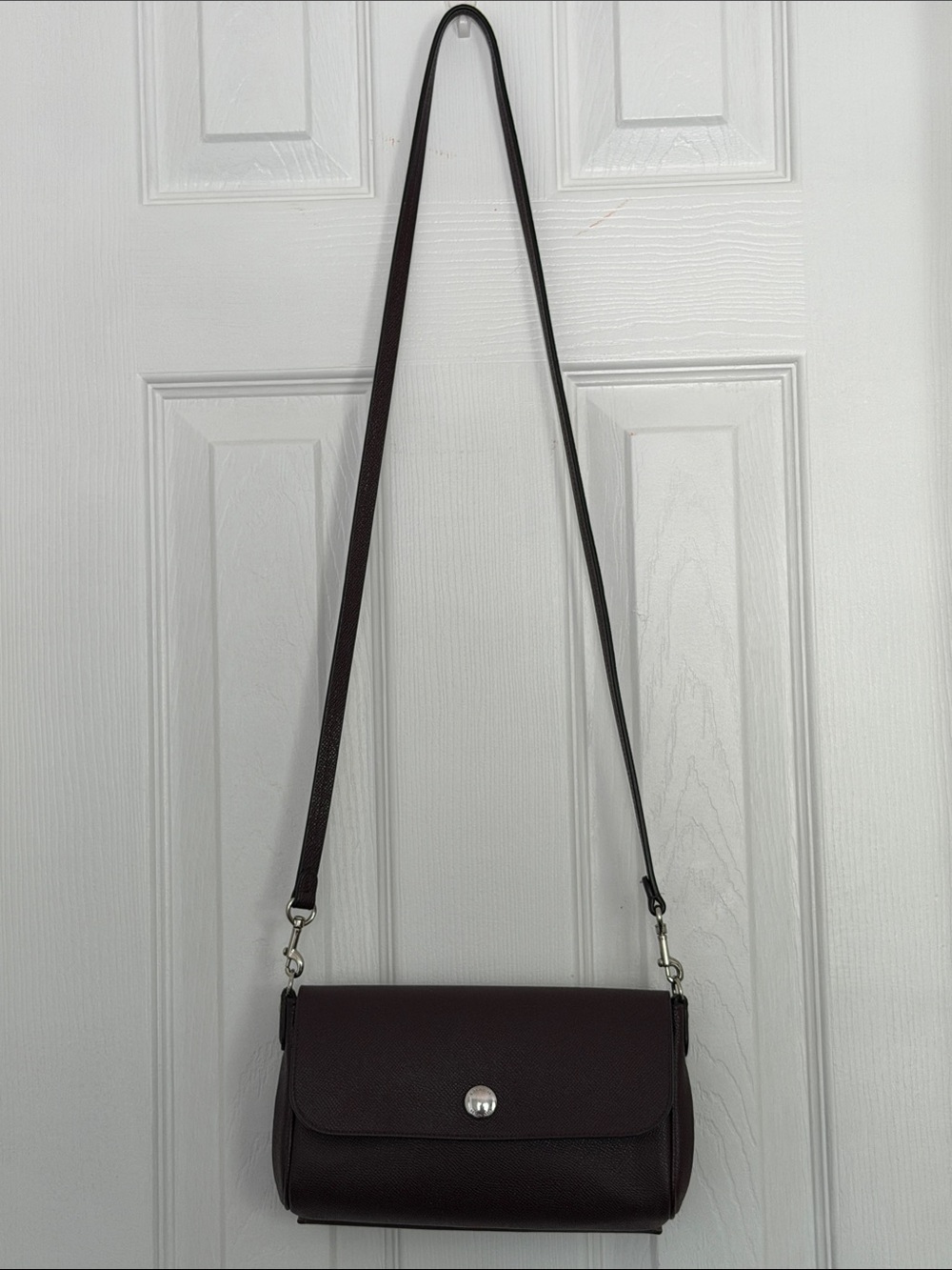 NWOT New Coach F12106 Reversible Ruby Crossbody Leather Purse Oxblood/Nude Pink - Picture 8 of 15